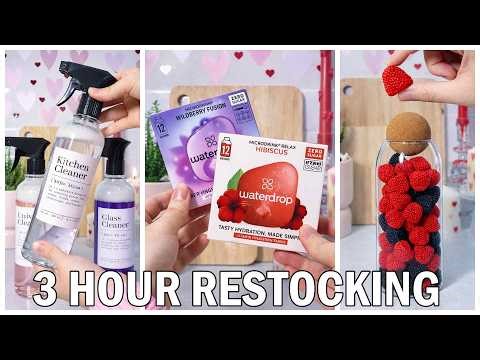 3 Hours of Satisfying Restocking ASMR ✨ | Cleaning, Organizing, Restocking for Relaxation