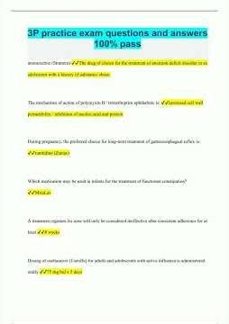 3P practice exam questions and answers 100 pass621 video