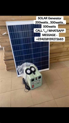 #BeThunder #CreateElectricityWithSolarEnergyTechnologies SOLAR TECHNOLOGY MARKET STORES, SALES,INSTALLATION AND DELIVERY SERVICE. *SOLAR PANELS *SOLAR INVERTERS *SOLAR CHARGE CONTROLLERS *SOLAR BATTERIES 🔋 *SOLAR STREET-LIGHTS *SOLAR CAMERAS 📷 *SOLAR STANDING FANS *SOLAR FRIDGES *SOLAR WATER💧PUMPS. Call 📞 / Whatsapp Message - 234(0)8139272683 Email-Address -- Kethsa.le.khalif@gmail.com #solartechnology #SolarNigeria #solarPower #solarafrica #solarinstallation #SolarPanel #viralvideo #kethsas