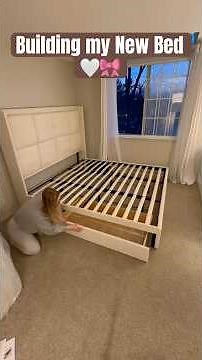 🔥building my new bed from Scratch 😍🎀 #DIYBedFrame #bed #HomeImprovement