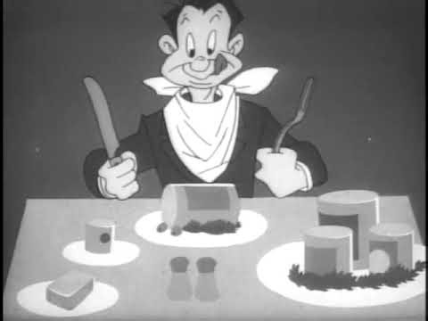 Point Rationing of Foods (1943 Warner Bros World War II Cartoon)