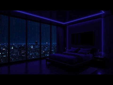 Perfect Rain Sounds • Cozy Blue Window Ambience for Sleep, Study & Deep Work - Relaxaing Rain