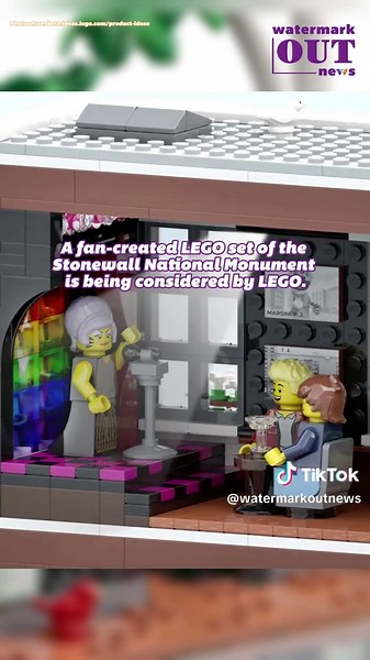 A LEGO Stonewall may be coming soon. This detailed set of the historic landmark is now in the official review phase after receiving widespread support. #LEGO #legotiktok #Stonewall #NYC #lgbtqhistory