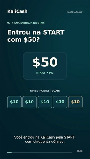 #3 Sua entrada na Start $50 #kalicash #donation #how