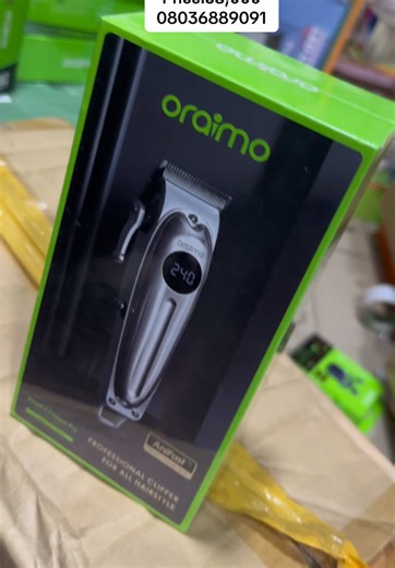 Suitable for professional and personal use,metallic design,Digital display,1year warranty. price:58,000 We are located at Apete in Ibadan and we deliver nationwide, you can also walk-in to our store for immediate pickup,message us on WhatsApp 08036889091 to place your order.#funmatgadget #clipper #oraimoclipper #hairclipper #clipperscut @OLA LYRICS🎶✍️