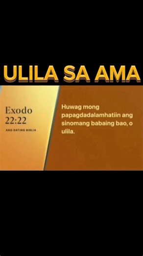 MGA ULILA SA AMA." Members Church of God International Bro. Eli Soriano ayon sa Biblia CTTO. #thetruth #biblical #BiblicallySpeaking #realtalk #MCGICares | Dhel Rodel