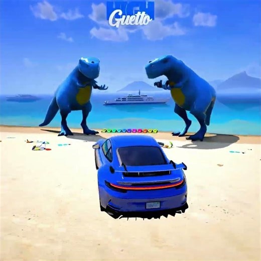 BLUE PORSCHE NO ONE EXPECTED THIS! 😎☠️ #toyota #lamborghini #nissan #automobile #car #gta