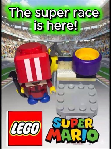 LEGO Super Mario Super Race🚗 Stop Motion | Set 30702 Build #lego #обзорлего