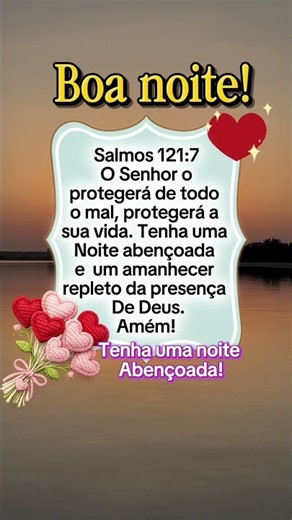 Mensagem de Boa Noite!✨️#boanoite #Deus #domingo #gratidão