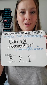 Can You Understand Native English Speakers? Part 3 Join my CONNECTED SPEECH SECRETS course waitlist to learn how 🇺🇸🇨🇦native speakers actually speak. *link in bio* #americanaccenttraining #connectedspeech | Learn English With Jess