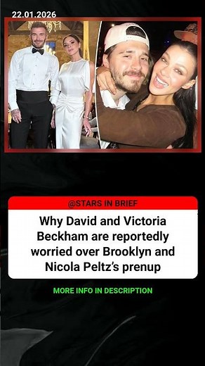 Why David and Victoria Beckham are reportedly worried over Brooklyn a #Celebrity #Hollywood #Shorts