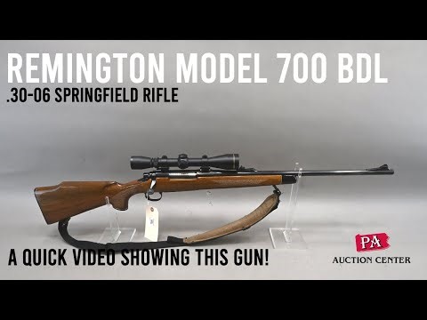 105 Remington Model 700 BDL .30-06 Springfield Rifle - A Quick Video in our Photo Booth