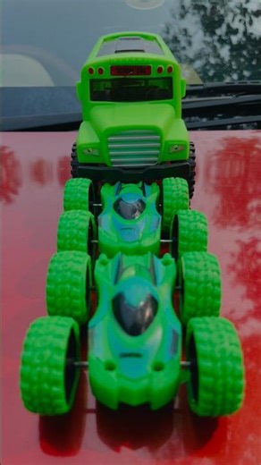 Remote control big BUS toy car unboxing and ramp racing. #remotecontrol #shorts #rc ￼