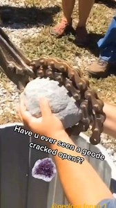 8.5K views · 60 reactions | Ever seen a geode cracked open? ~ The crystal lion #geology #geologyfeatures #geode | Geology forum 1 | Facebook