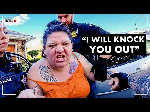 Entitled Karen Goes Ballistic On Cops And Makes Everything Worse