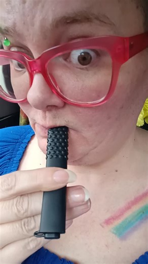 ASMR Review Video Breathable Chewer Fidget Toy there's so many different ways to use this fidget toy for adults that it's a little crazy. it's got an aromatherapy stick in it and you can choose which flavor then inhale to try and help you not smoke or vape so much. it tastes good and the little knobs on it or fun to play with. I like to rub it against my teeth or my nails against it for the enjoyable noise it makes. it's also really fun to chew on. use it however you want! grab yours at the link