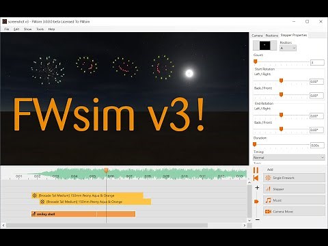 Announcing FWsim Fireworks Simulator 3.0