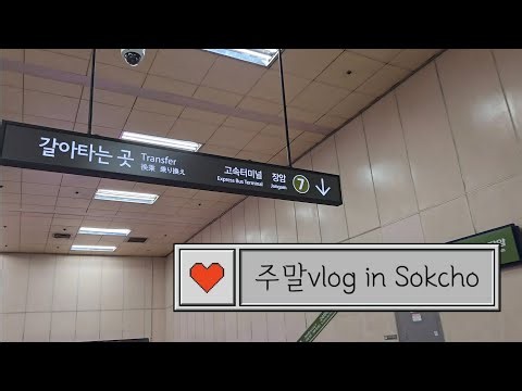 [vlog] 뚜벅이 여행자들의 속초1박2일코스 오징어난전,속초중앙시장 현태네튀김,팡파미유,속초딸기모찌 세렝게티라떼,신프로생선구이,속초아이,설악산국립공원 설악산케이블카,초당커피정미소