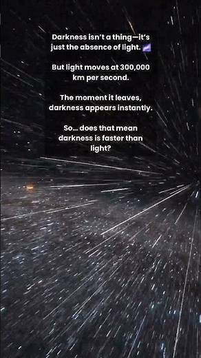 Is Darkness Faster Than Light? 🌌⚡