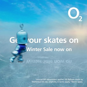 Get your skates on, the #O2WinterSale is now on ⛸ Enjoy six months of free data and calls on a range of devices such as the Samsung Galaxy S20 FE and the Samsung Galaxy Tab S7 5G. Take a look at all of our offers here ➡️ http://o2.co.uk/winter-sale | O2