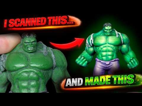 I 3D Scanned an Old Hulk and Turned It into a Professional Miniature (Revopoint MINI 2)