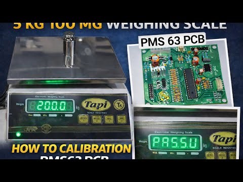 How To Calibrate Weighing Scale |PMS63 PCB Calibration 5KG 100 MG #weighingscale #electronics #india