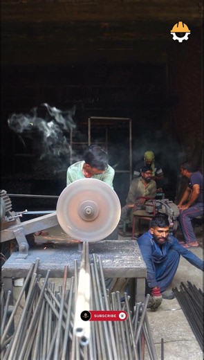 Metal Rod Cutting & Bundling Process in Factory | Precision Steel Manufacturing #shorts