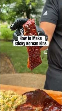How to Make Sticky Korean Ribs #bbq #ribs #koreanbbq #gochujang #stlouisribs #smokedribs #grilling