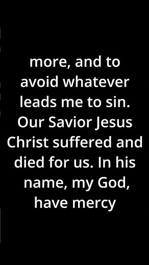 Act of Contrition - Prayers