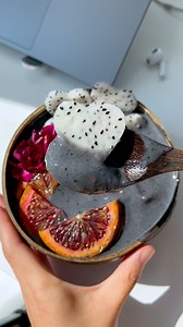 88K views · 151 reactions | BuzzFeed producer Vicky (@miss_qi_vous) creates fancy smoothie bowls for the summer using activated charcoal. Follow https://www.instagram.com/miss_qi_vous/ for more! | Tasty | Facebook