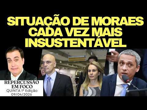 SITUAÇÃO FICANDO INSUSTENTÁVEL PARA ALEXANDRE DE MORAES PERMANECER NO STF, BOLSONARO, LULA
