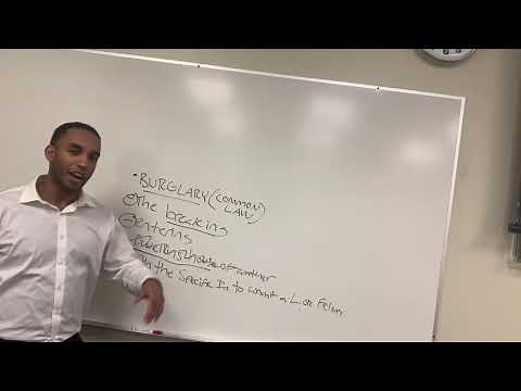Larceny, Burglary, and Robbery explained element by element - Criminal law