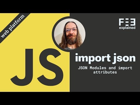 JSON Modules in JavaScript - import JSON, no build step #webdevelopment