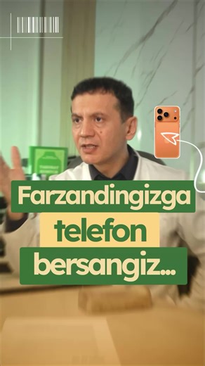 Bu videoni farzandiga telefon beradigan hamma ota-ona ko’rishi shart! Instagram: @dr_azizbek_sharipov Videoni yaqinlaringizga yuboring 🙌🏻 @dr_azizbek_tolibovich