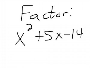 Factoring When a = 1