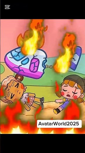 A plane crash on a farm 💥😱 #pazu #tocaboca #avatarstory #trending #avatarworld #shorts #viral #cute