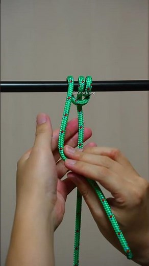 How to tie guy lines and stationary nets using The Clove Hitch with double round turn
