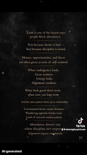 Are self control issues pull you down? #manifestation #lust #alignment