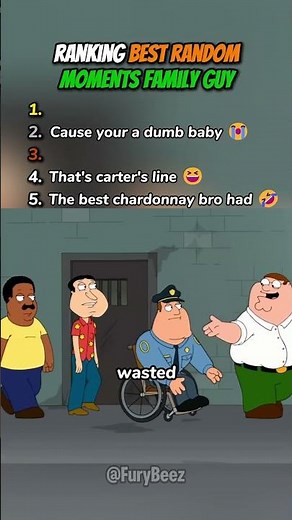 Ranking Best Random Moments Family Guy 🔥