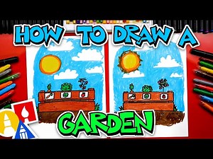 How To Draw A Garden - Videos For Kids