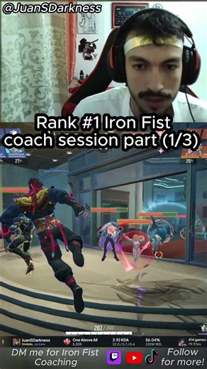 Rank #1 Iron Fist coach session part (1/3) #ironfist #marvelrivals #gaming #funny #shorts