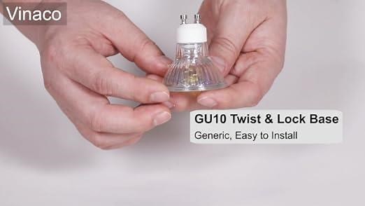 GU10 Bulb, Halogen GU10 120V 50W Dimmable, MR16 GU10 Bulb