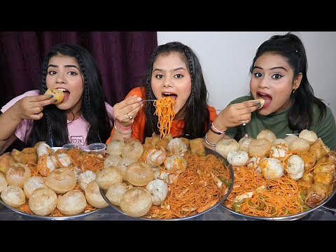 2 Minutes Golgappa, Spring Roll, Noodles and Momos Eating Challenge | Food Challenge