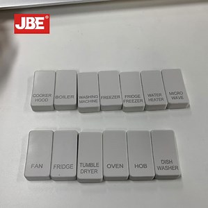 [Hot Item] Hailar Grid Module Switch Cover Marked "Boiler"/"Cooker Hood"/ "Dishwasher"/"Tumble Dryer"/"Fan"/"Fridge Freezer"/"Hob"/"Oven"/"Microwave", White Range