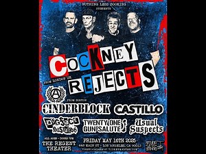 Cockney Rejects | Live - Full Set | May-16th-2025