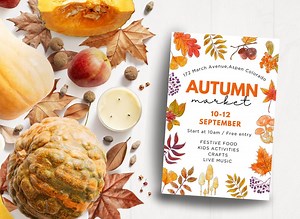 Editable Fall Market Flyer | Craft Fair, Digital Download, Printable Template, Event, Flyer, DIY - Etsy Canada