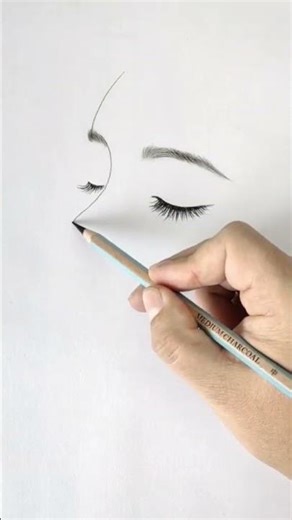 Cute girl face drawing | how to draw #art #shorts