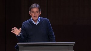 "The One Between" by Alistair Begg from 1 Samuel 17:1-11 ― The dramatic encounter between David and Goliath is a familiar, though often misunderstood, story. Taunted and challenged by the heavily armored giant, Israel was dismayed and afraid until an­ unlikely champion stepped up—a “man in between,” armed with just a slingshot! This story’s central message, though, is not a call to emulate David’s heroic behavior. Rather, teaches Alistair Begg, it’s a story about how God uses weakness to triumph