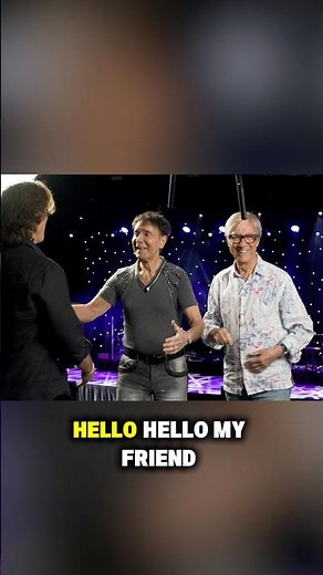 Greeting Sir Cliff Richard before his interview for the Hank Marvin Documentary! 🎸✨