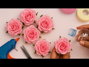 You Won’t Believe How Easy This Satin Rose Is to Make!😍😍😍